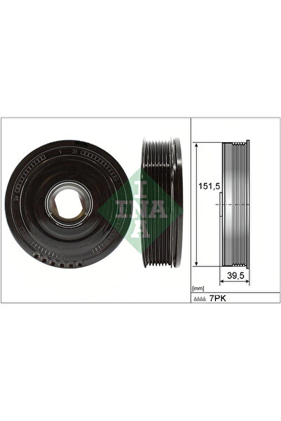 FAG Fulie Curea Arbore Cotit Nissan 10-Trail 3/Qashqai 2 Opel Vivaro B Bus/Vi...