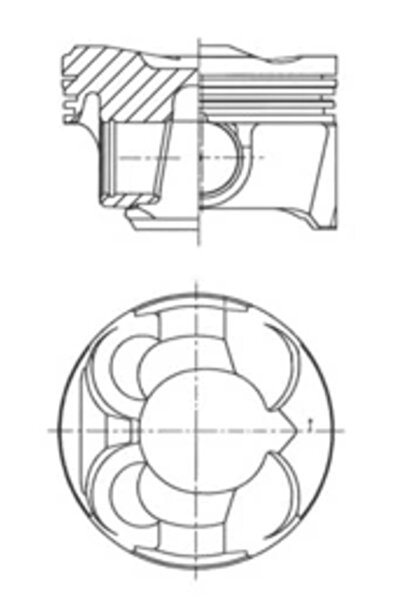 Kolbenschmidt Piston Bmw 1/3 Bmw (Brilliance) 3 Series
