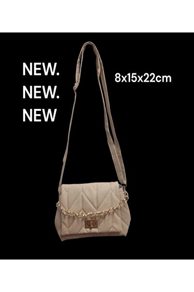 Gözenshopp Quilted Patterned Bag with Shoulder Strap, Chain Handle, and Locka...