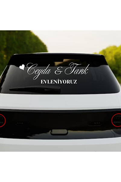 Lion Baskı ve Organizasyon Gelin Arabası Sticker – Şık ve Modern Düğün Arabas...