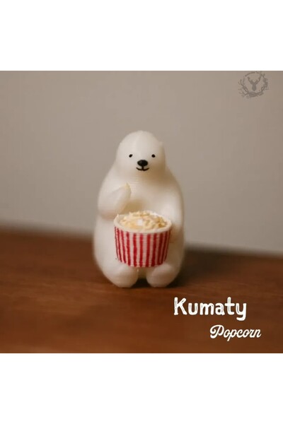 hayatvesanat Kutup Ayısı Patlamış Mısır Yiyor / Karakter / Hayvan / Figür / O...