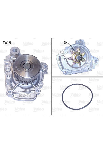 VALEO Pompa De Apa Racire Motor Honda Civic 7/Civic 8 Limuzina/Fr-5