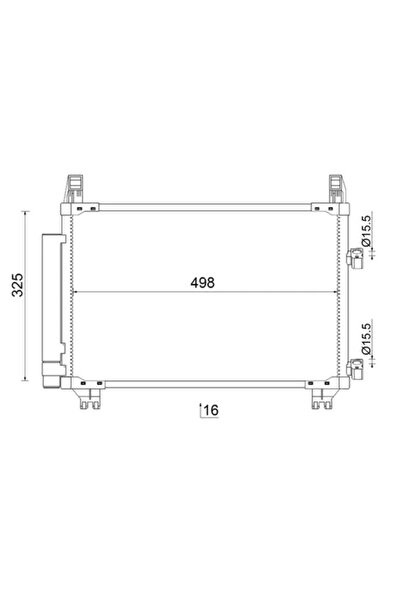 MAHLE Condensator Climatizare Daihatsu Charade 8 Toyota Yaris