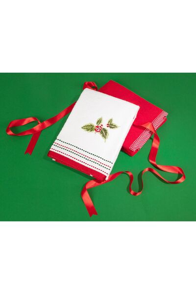 Madame Coco Elodie Embroidered 2-Piece Face Towel Set