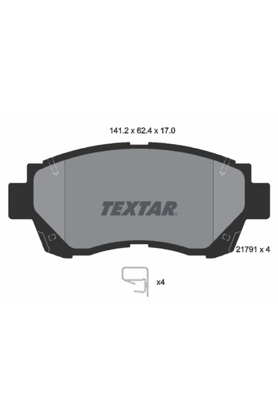 TEXTAR Set Placute Frana Frana Disc Holden Apollo Lexus Es/Ls
