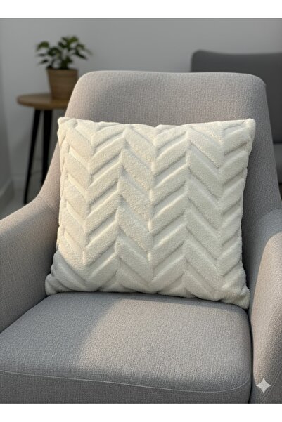 OSIO Cotton Soft Patterned Cushion Cover 40X40 with Zipper