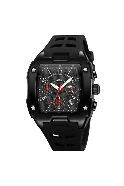 Skmei 9345 Black Men's Digital Watch – Multiple Functions, Fashion Design, Stopwatch, 3ATM
