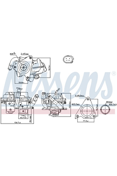 Nissens Supapa Egr Audi A3/A4 Allroad B8/A4 B8 Seat Leon 2007-2021