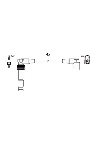 HITACHI Set Cablaj Aprinder Chevrolet Lacetti/Nubira/Rezzo Microbus Daewoo Ev...