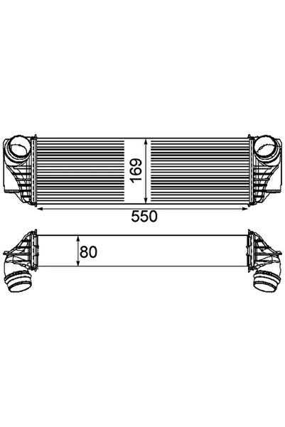 MAHLE Intercooler Compresor Alpina D5 Bmw 5/6/7