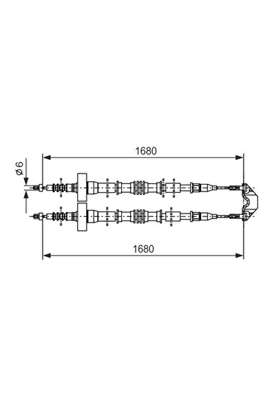 Bosch Жило за ръчна спирачка Holden Zafira Opel Zafira A Microbus