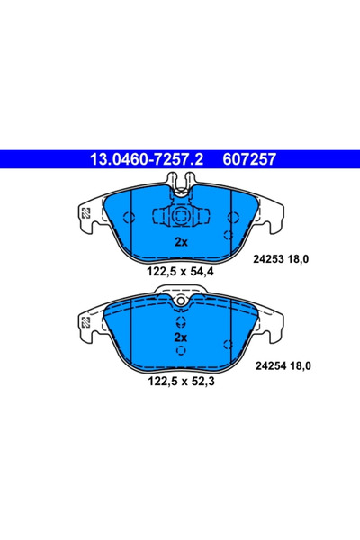 Ate Set Placute Frana Frana Disc Mercedes-Benz C-Class/E-Class/Glk-Class