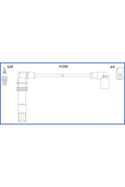 HITACHI Set Cablaj Aprinder Audi A2 Seat Arosa/Cordoba/Ibiza 2