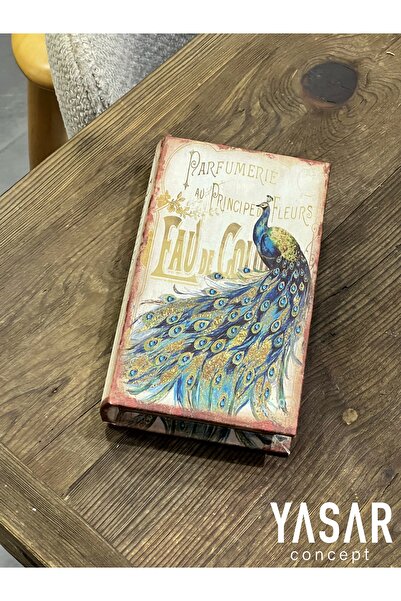 YASAR CONCEPT Peacock Kitap Kutu Küçük 12x20 Cm