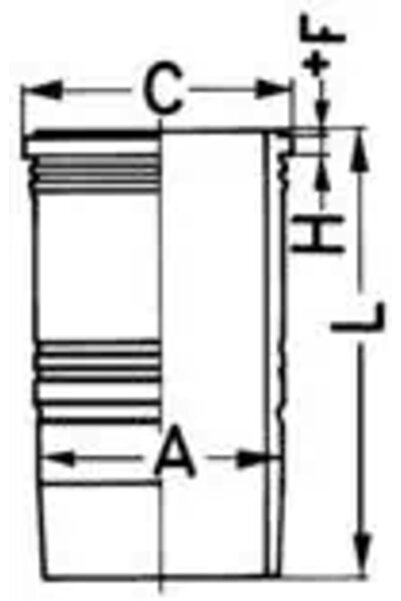 Kolbenschmidt Цилиндрова втулка King Long 6110/6122 Man F2000/F8