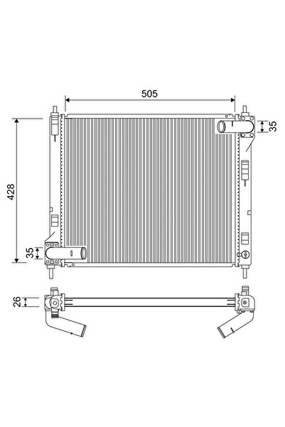 VALEO Radiator Racire Motor Nissan Juke/Pulsar