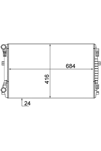 MAHLE Radiator Racire Motor Audi A3 Seat Leon