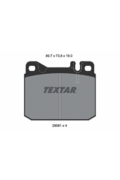 TEXTAR Set Placute Frana Frana Disc Mercedes-Benz Unimog