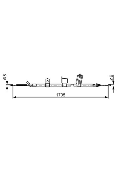 Bosch Cablu Frana De Parcare Nissan Qashqai 1 Nissan (Dfac) Qashqai