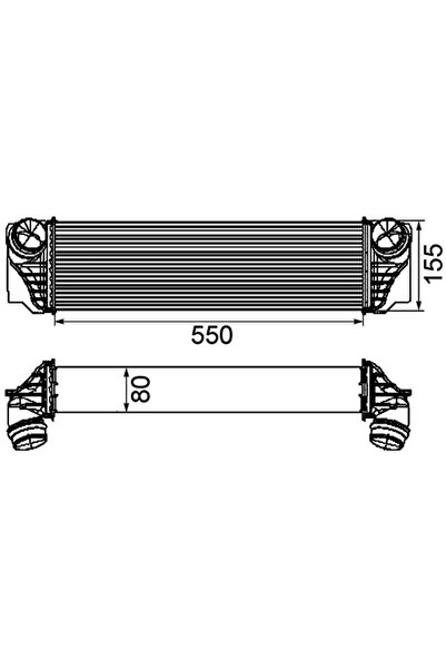 MAHLE Intercooler Compresor Bmw 5/7