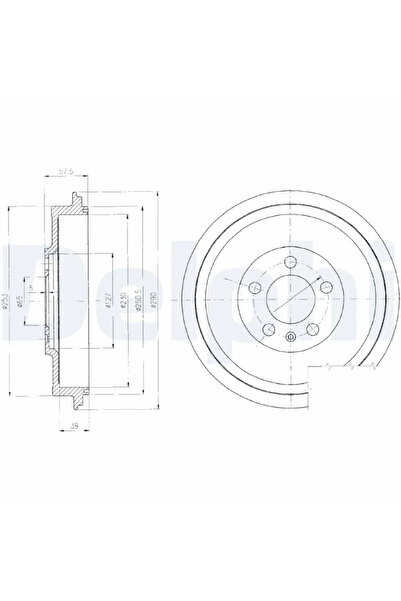 DELPHİ Tambur Frana Skoda Octavia 1/Roomster Vw Caddy 2 Microbus/Polo 5 Limuzina