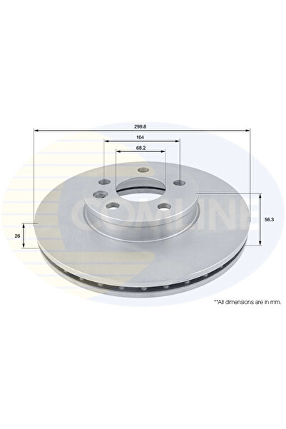 Comline Disc Frana Ford Galaxy 1 Seat Alhambra