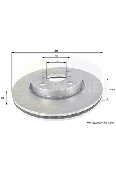 Comline Disc Frana Daihatsu Charade 8 Toyota Yaris