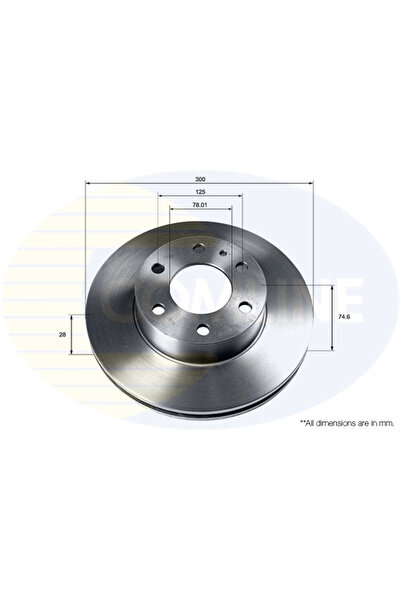 Comline Disc Frana Iveco Daily 3 Caroserie/Daily 3 Platou / Sasiu/Daily 4 Bus