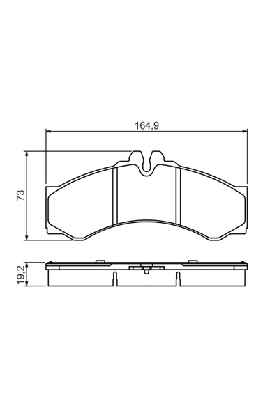 Bosch Комплект спирачни накладки за дискови спирачки Mercedes-Benz Sprinter 2...
