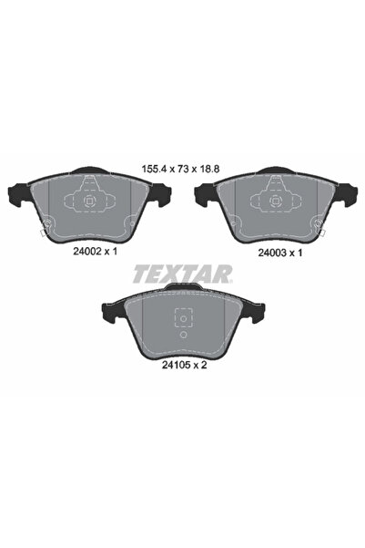 TEXTAR Set Placute Frana Frana Disc Mazda 6