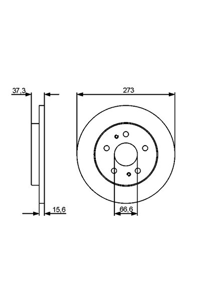 Bosch Disc Brake Daihatsu Terios Perodua Kembara