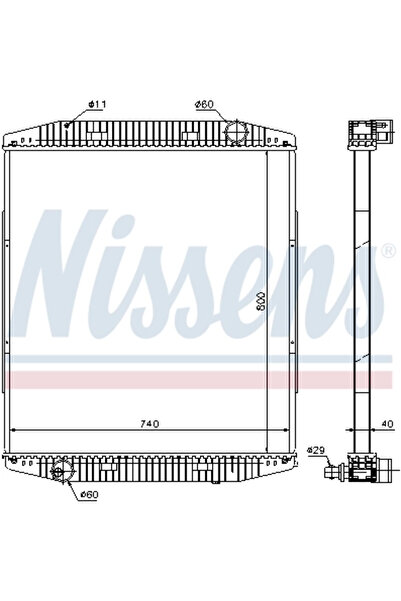 Nissens Radiator Racire Motor Iveco Eurotech Mp/Eurotech Mt/Eurotrakker
