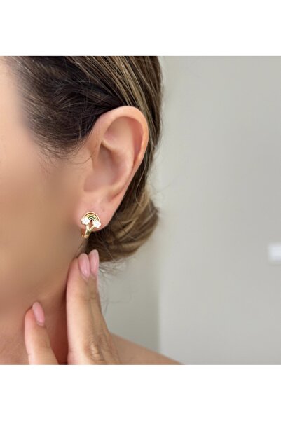 RUBYTAKI ALTIN KAPLAMA ANTİALERJENİK ÇOCUK KARAKTER KÜPE