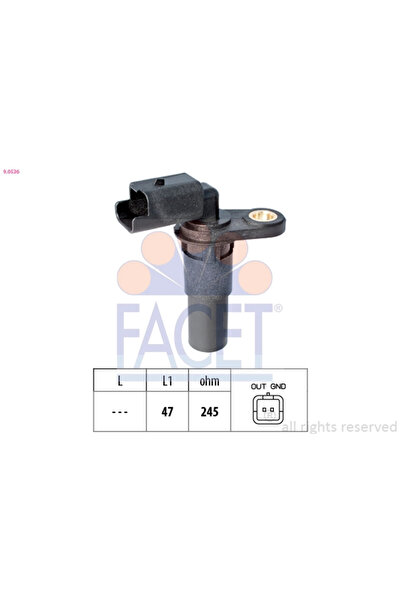 FACET Senzor Impulsuri Arbore Cotit Renault Clio 3/Laguna 3/Megane 3