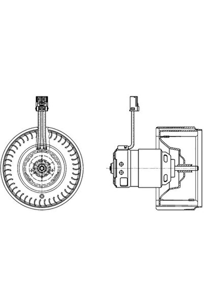 MAHLE Ventilator Habitaclu Volvo S60 1/S80 1/V70 2