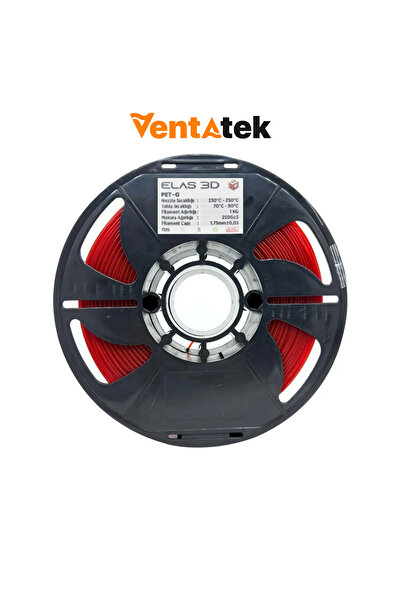 ELAS3D Elas 3D Kırmızı PETG Filament - 1.75mm - 1 Kg