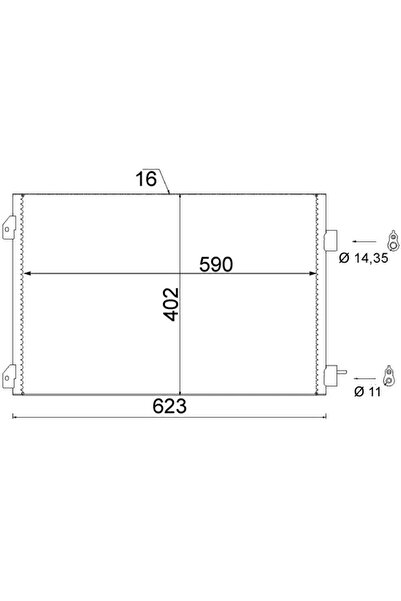 MAHLE Condensator Climatizare Renault Clio 2/Clio Symbol 1/Symbol 2