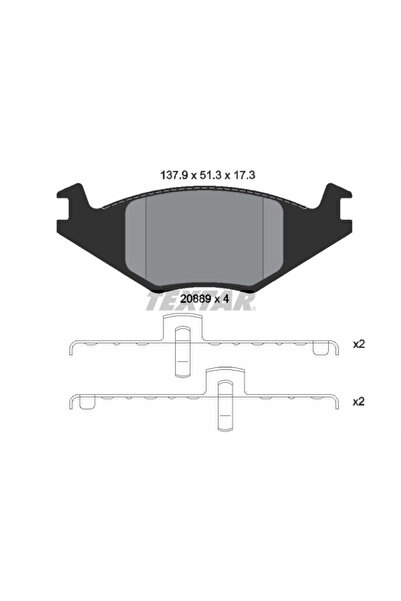TEXTAR Set Placute Frana Frana Disc Seat Cordoba/Ibiza 2 Vw Golf 2/Jetta 2/Po...