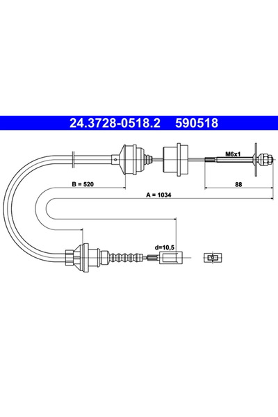 Ate Cablu Ambreiaj Citroen Jumper 1 Bus/Jumper 1 Caroserie/Jumper 1 Platou / ...