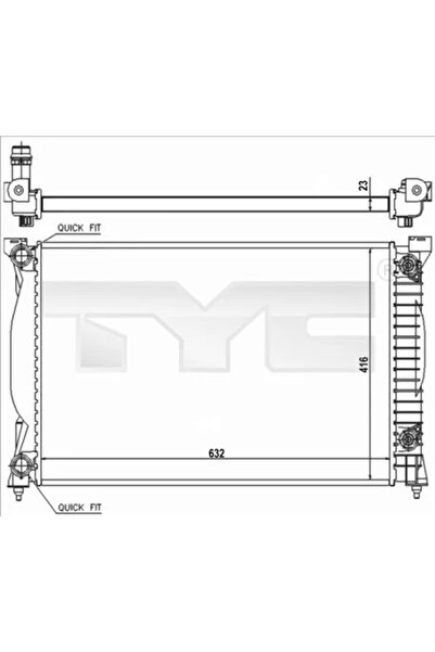 TYC Radiator Racire Motor Audi A4 B6/A4 B7/A6 C5 2000-2013