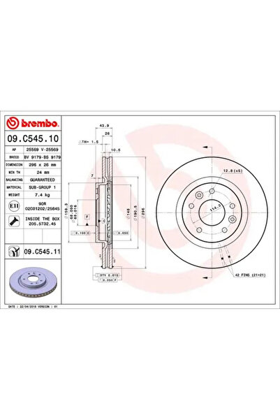 Brembo Disc Frana Nissan 10-Trail 3/10-Trail Van/Leaf Nissan (Dfac) 10-Trail
