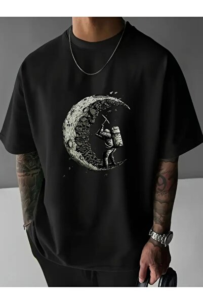 qubo sportswear & company Κοντομάνικο βαμβακερό μπλουζάκι oversize με στρογγυ...