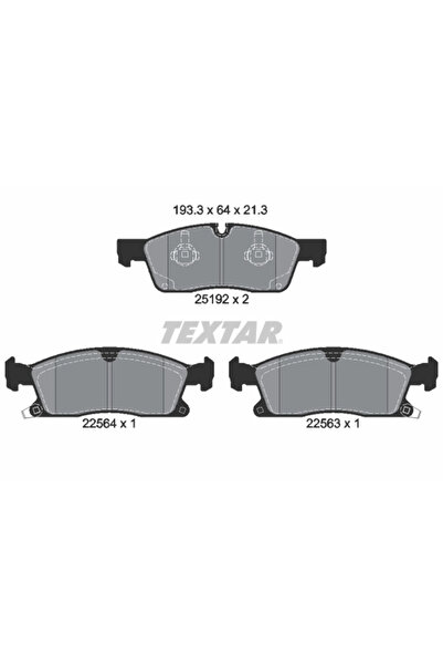 TEXTAR Set Placute Frana Frana Disc Jeep Grand Cherokee 4/Grand Cherokee Van