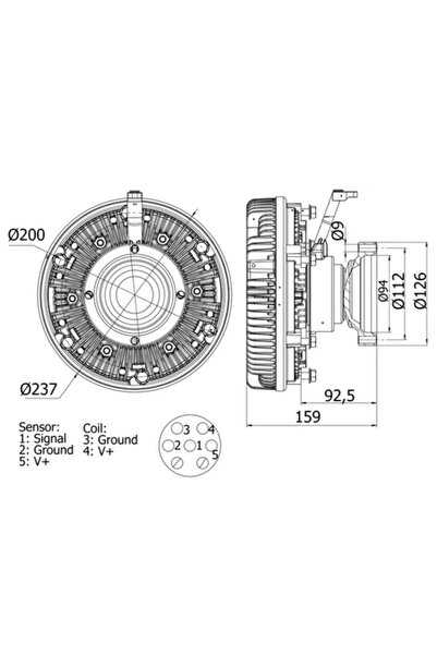 MAHLE Cupla Ventilator Radiator Renault Trucks Kerax/Premium 2