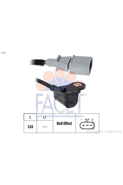 FACET Senzor Pozitie Ax Cu Came Audi A1/A6 C7/Q5 Seat Alhambra/Ibiza 4 Sc/Leon