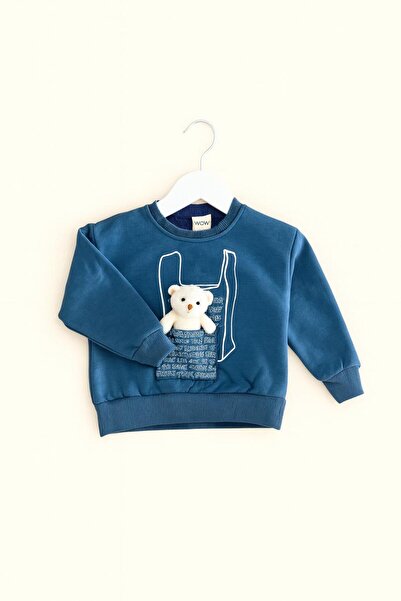 minik moda bebek üç iplikli ayıcıklı takım