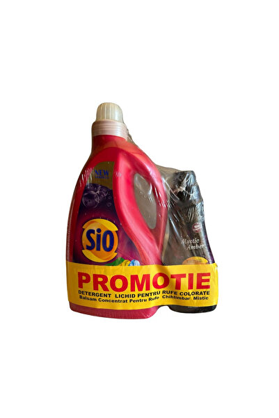 Sio DETERGENT RUFE LICHID COLOR 2,7 L + BALSAM RUFE MISTIC AMBER 750 ML