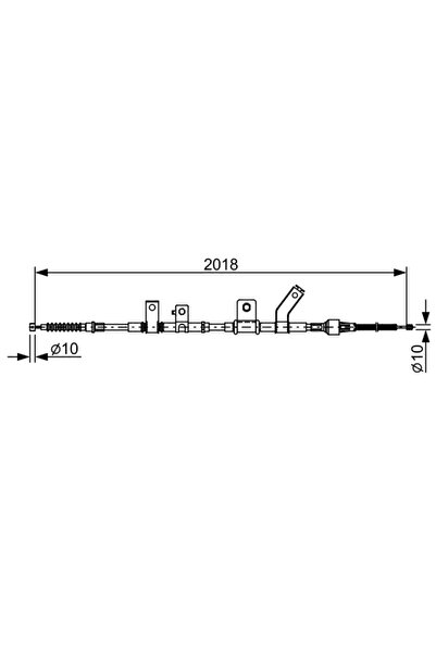 Bosch Cablu Frana De Parcare Mitsubishi L200 / Triton