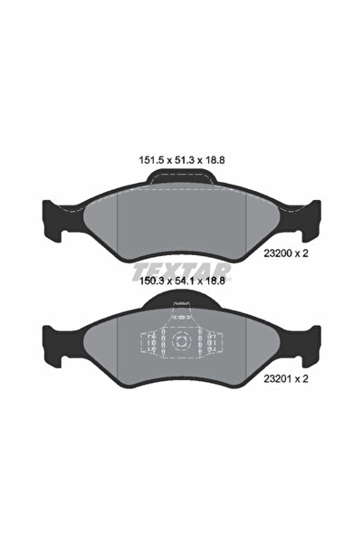 Krieger Set Placute Frana Frana Disc Ford Courier Pick-Up/Fiesta 4/Fiesta Aut...