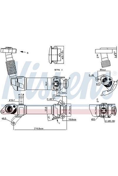 Nissens Radiator Recirculare Gaze De Esapament Bmw 3/5/7